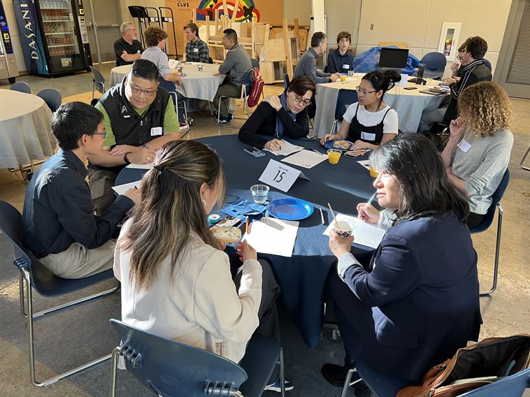 Students at symposium